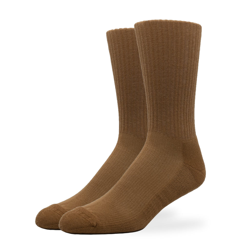 SILVER SOLID RIBBED SOCKS